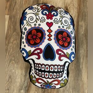 Stratford Home Colorful Sugar Skull Decorative Pillow